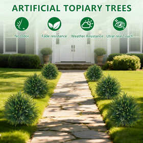 Grooy topiary installation showing spike for pot or soil placement.