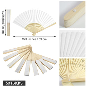 Grosun bamboo ribs folding fan shows durable craftsmanship for events.