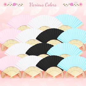 Grosun decorative fans used as wall props and backdrops.