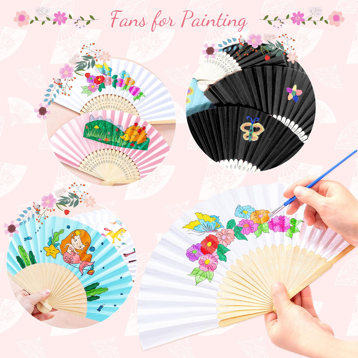 Grosun wedding fan serves as a thoughtful hand gift and accessory.