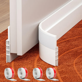 GroTheory door draft stopper 4-pack for quiet interior and exterior doors
