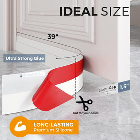 GroTheory door stopper reduces noise and dust intrusion in rooms