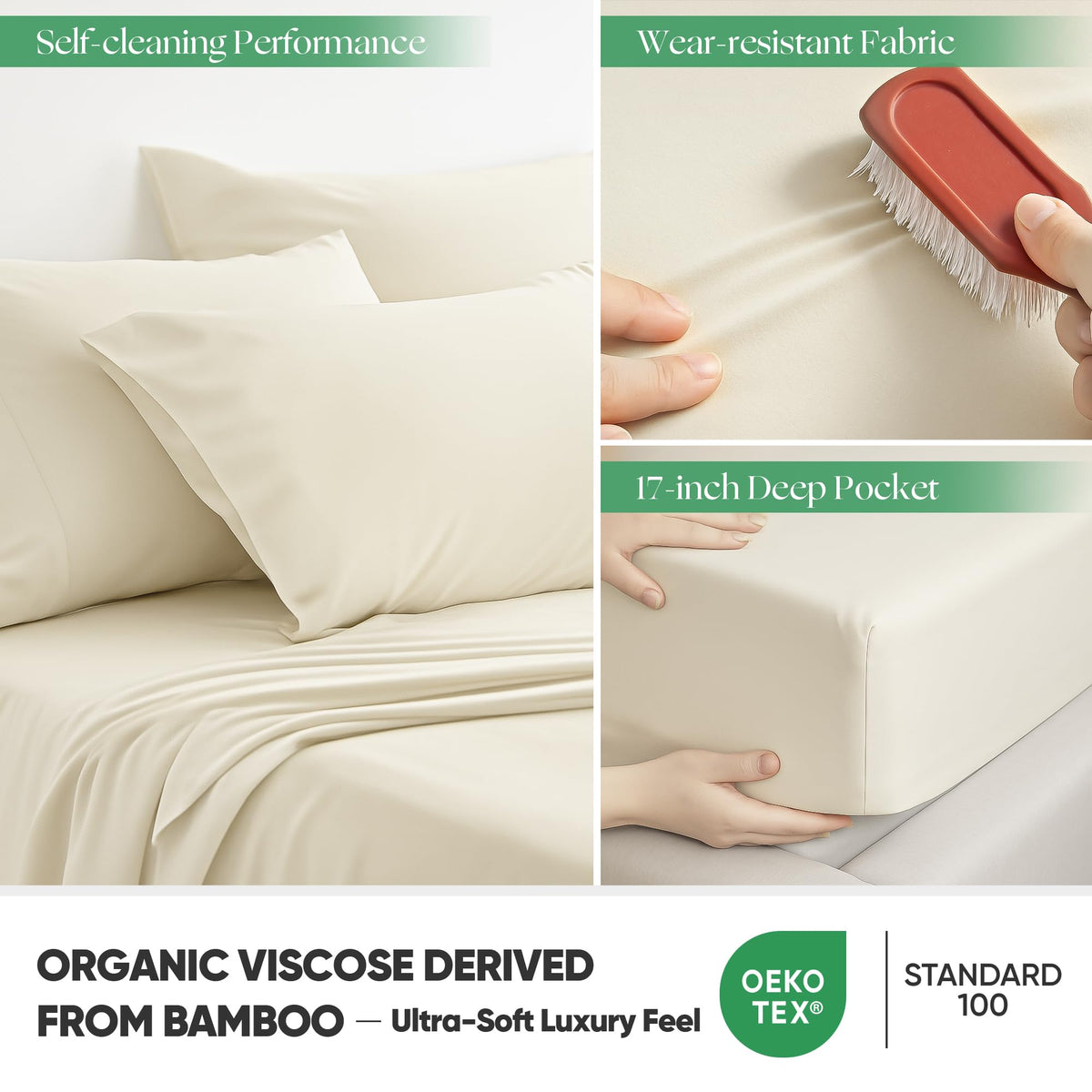 GroundBam self-cleaning technology label on packaging.