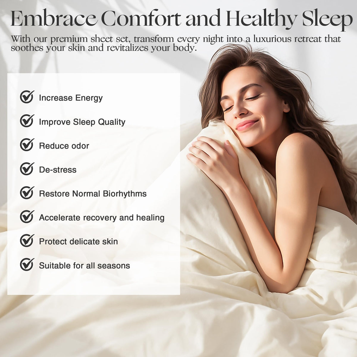 GroundBam bamboo viscose weave provides breathable, cooling comfort.