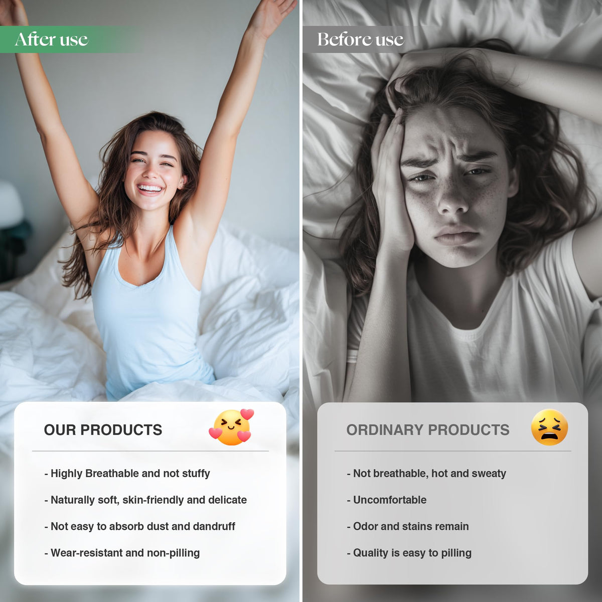 GroundBam self-cleaning sheets highlight freshness through silver ions.