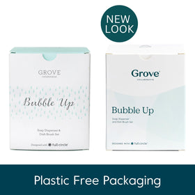 Grove Co Bubble-Up sustainable packaging highlights eco-friendly kitchen upgrade.