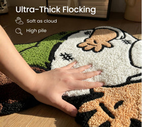 GROVETA 3d-graphic-rug living-room adds bold visual depth to decor.