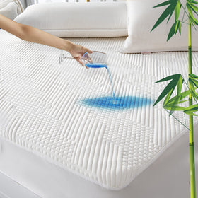 GRT King waterproof mattress protector with 3D Air Fiber for cooler, breathable sleep