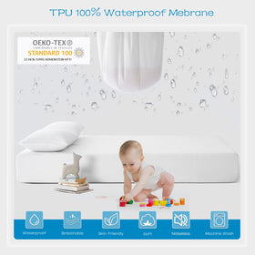 GRT twin protector with stretch-fit deep pocket for secure mattress coverage.