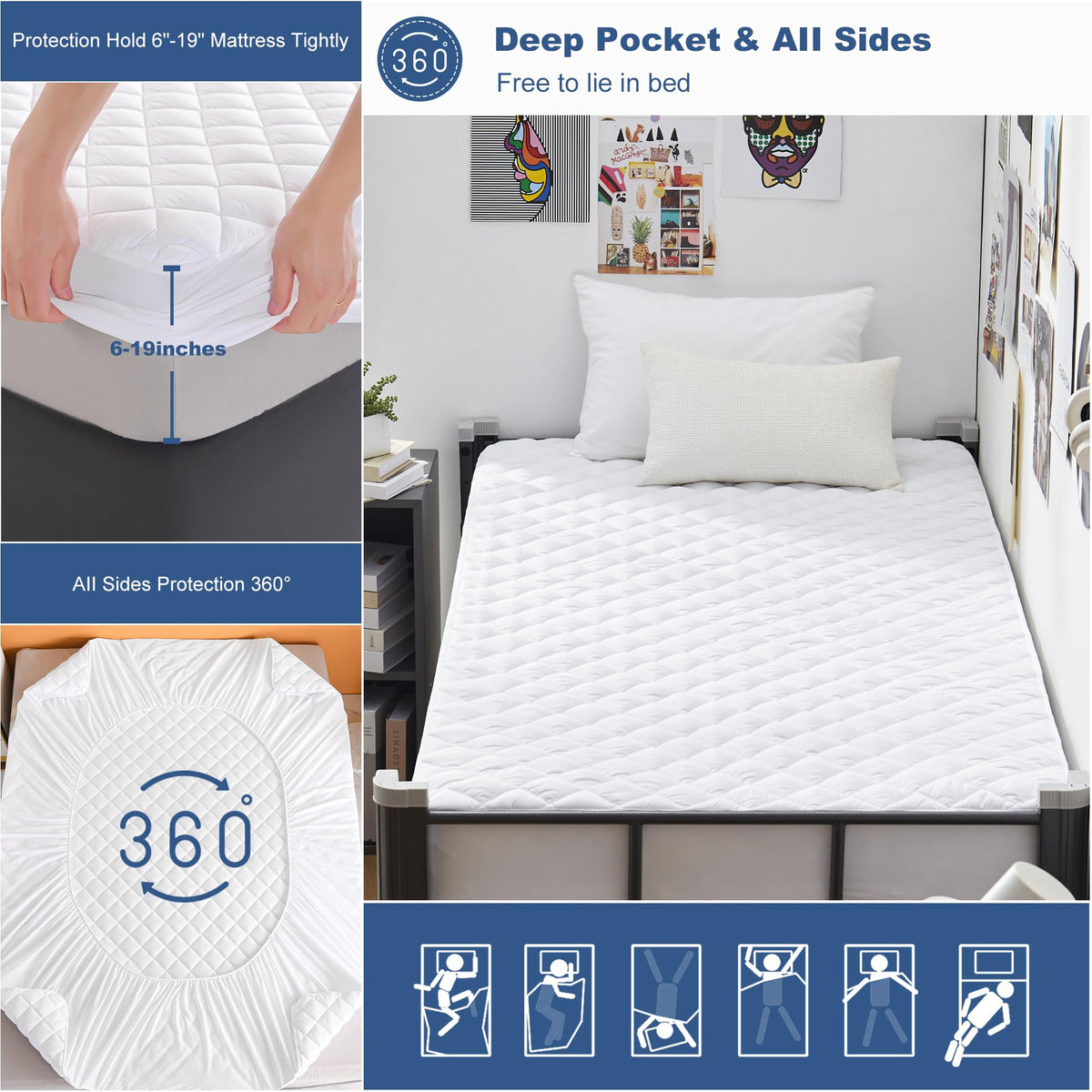 GRT Twin XL machine washable design for easy cleaning