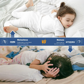 GRT Twin XL Mattress Protector close-up of quilted fabric and breathable texture