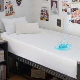GRT twin XL mattress protector waterproof 3-layer design shields against spills