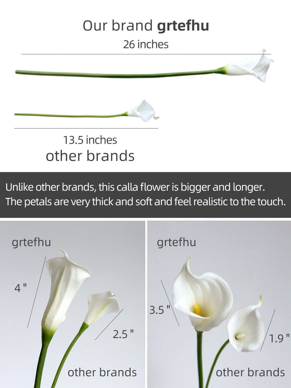 grtefhu bendable stems white easy to shape for arrangements