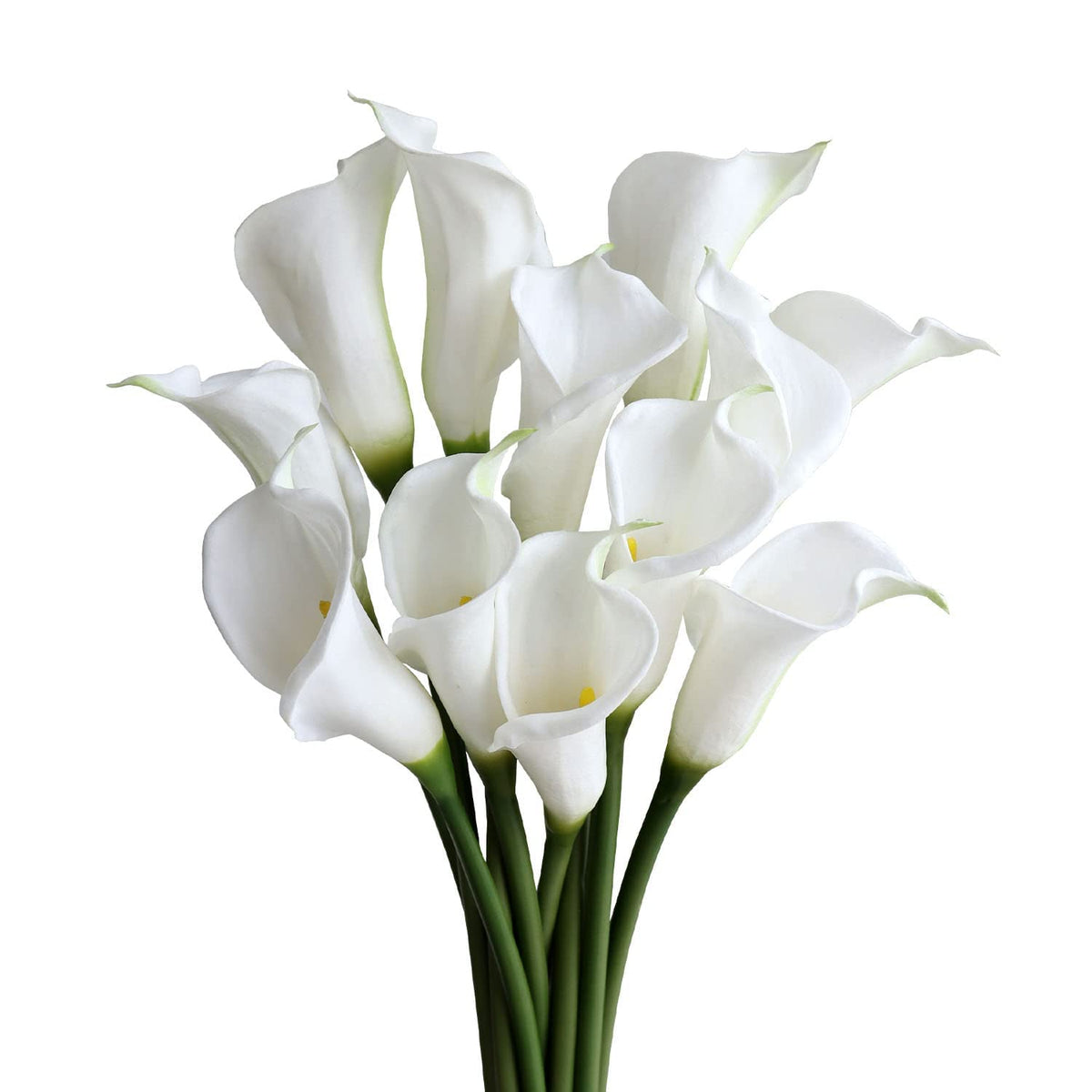 grtefhu thick soft petals white realistic touch for decor