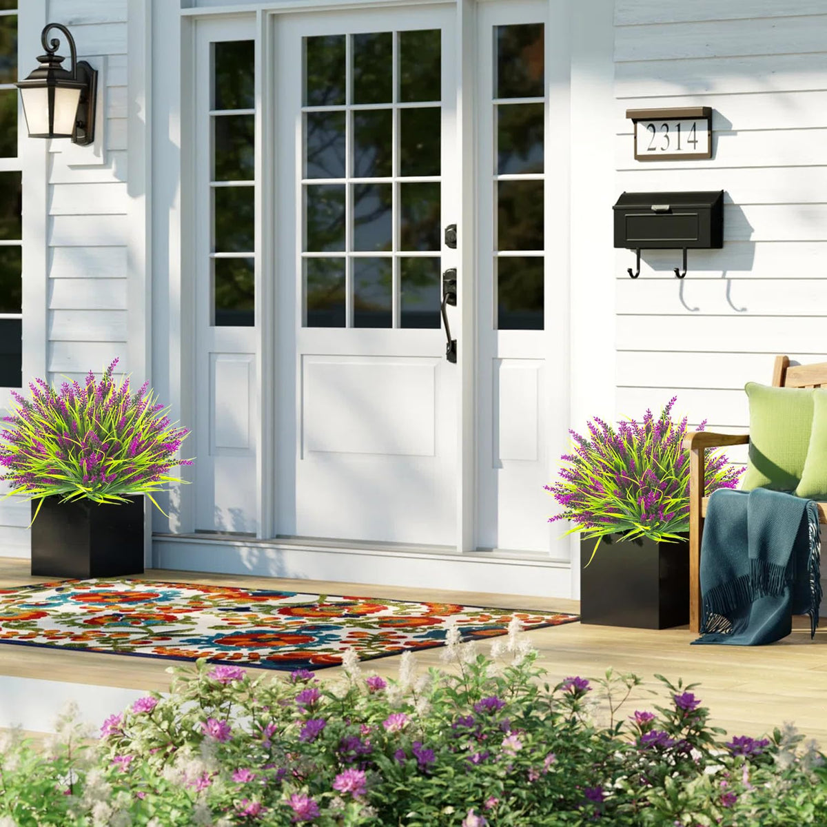 Grunyia 17-inch diameter artificial grass arrangement; versatile for centerpieces or backdrops