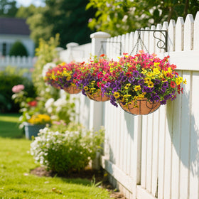 Grunyia artificial bougainvillea and daisy branches detail