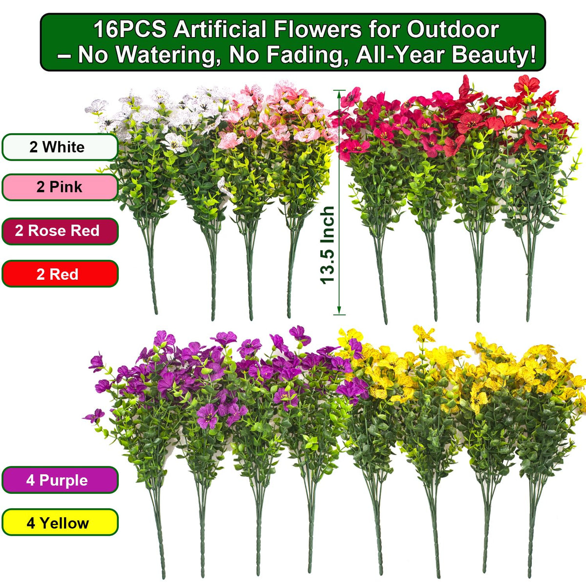 Grunyia artificial daisy outdoor planter collection adds easy-care color to your space.