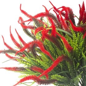 Grunyia artificial flowers close-up showcases vibrant colors for porch or garden.