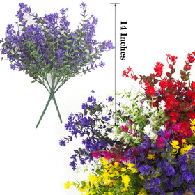 Grunyia UV-resistant flowers stay vibrant beside a sunny window box.