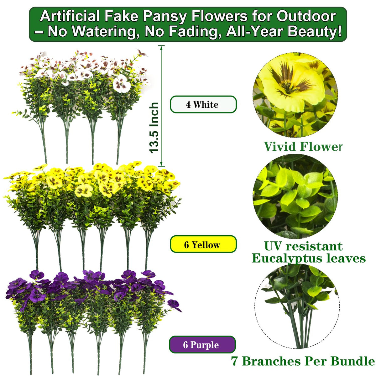 Grunyia pansy outdoor shot shows UV-coated blooms resisting sun.