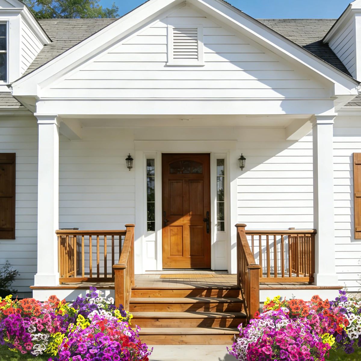 Grunyia yard container setup provides year-round color with ease.