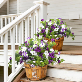 Grunyia artificial petunia soft silk flowers offering realistic look