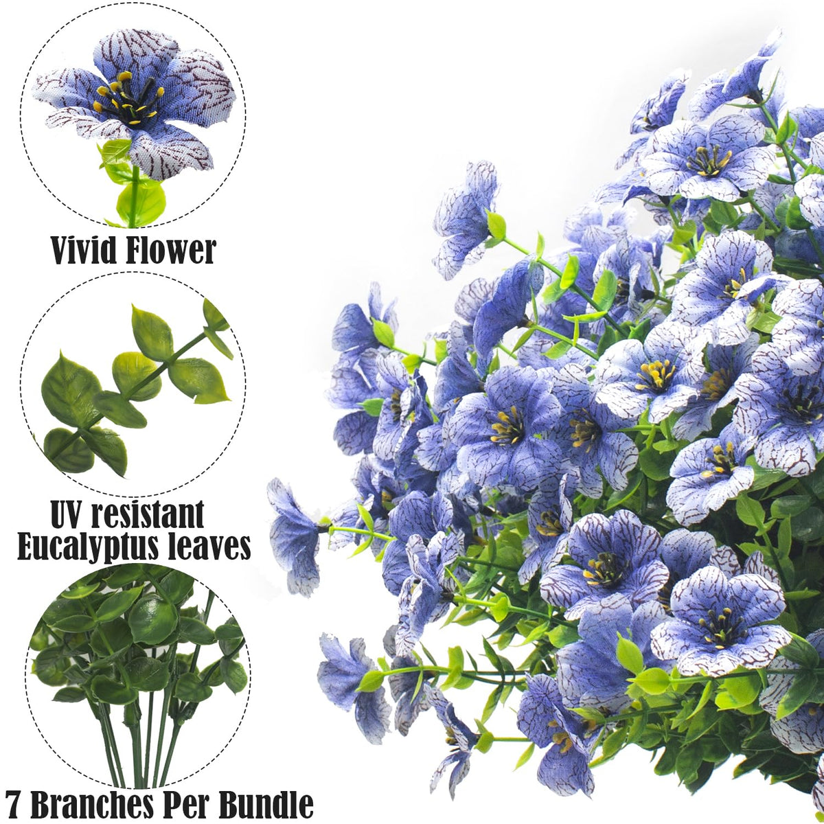 Grunyia blue daisy porch setup adds instant curb appeal.