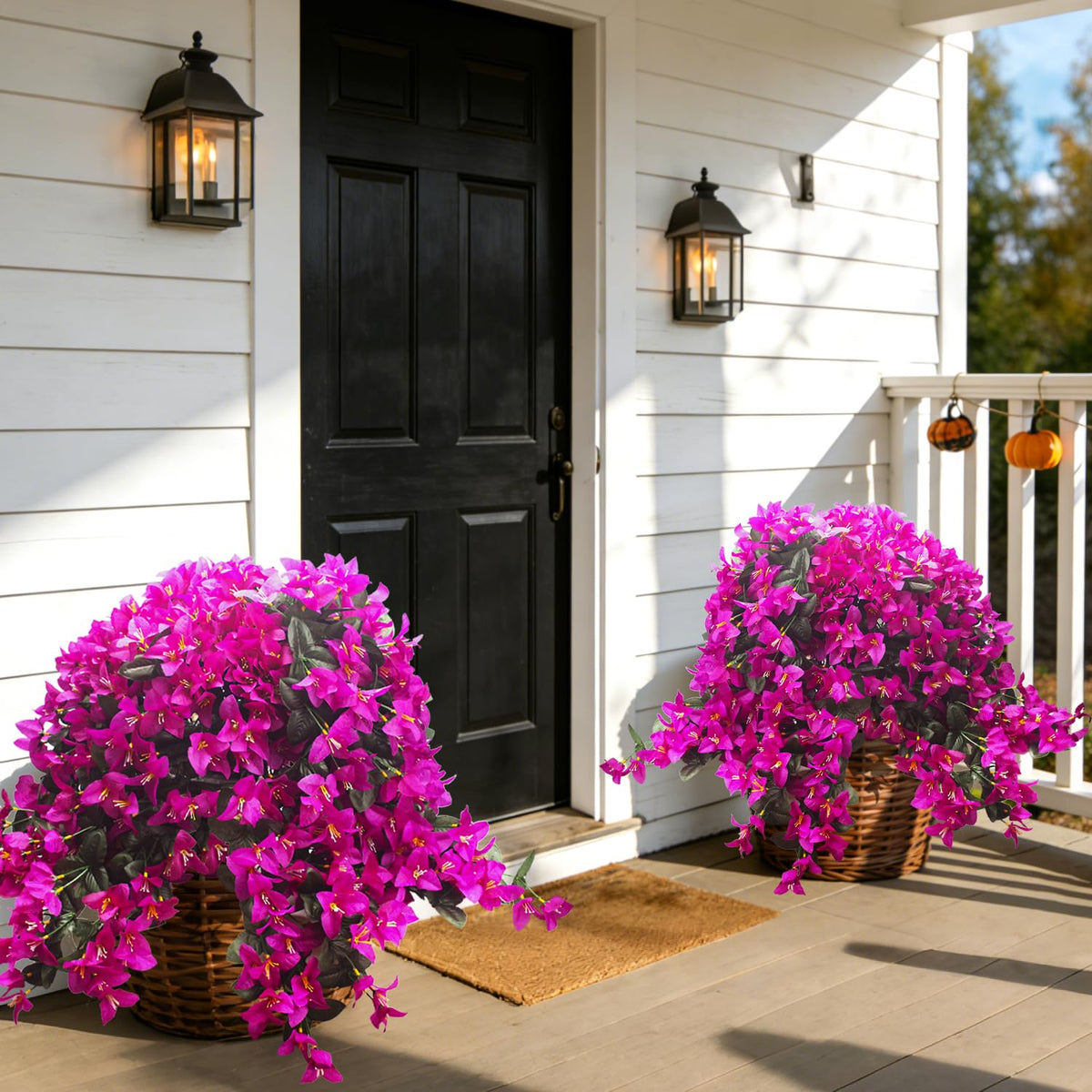 Grunyia faux bougainvillea for all-weather outdoor decoration.