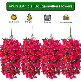 Grunyia Bougainvillea rose-red trailing strands for wedding arches.