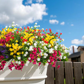 Grunyia cemetery arrangement offers low-maintenance dignity with lasting color.
