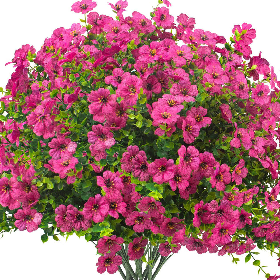 Grunyia 16-bundle red purple daisies for outdoor porches add year-round color.