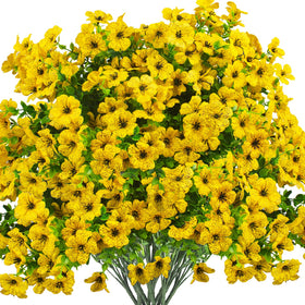 Grunyia yellow outdoor daisy bundle for porch décor, UV resistant