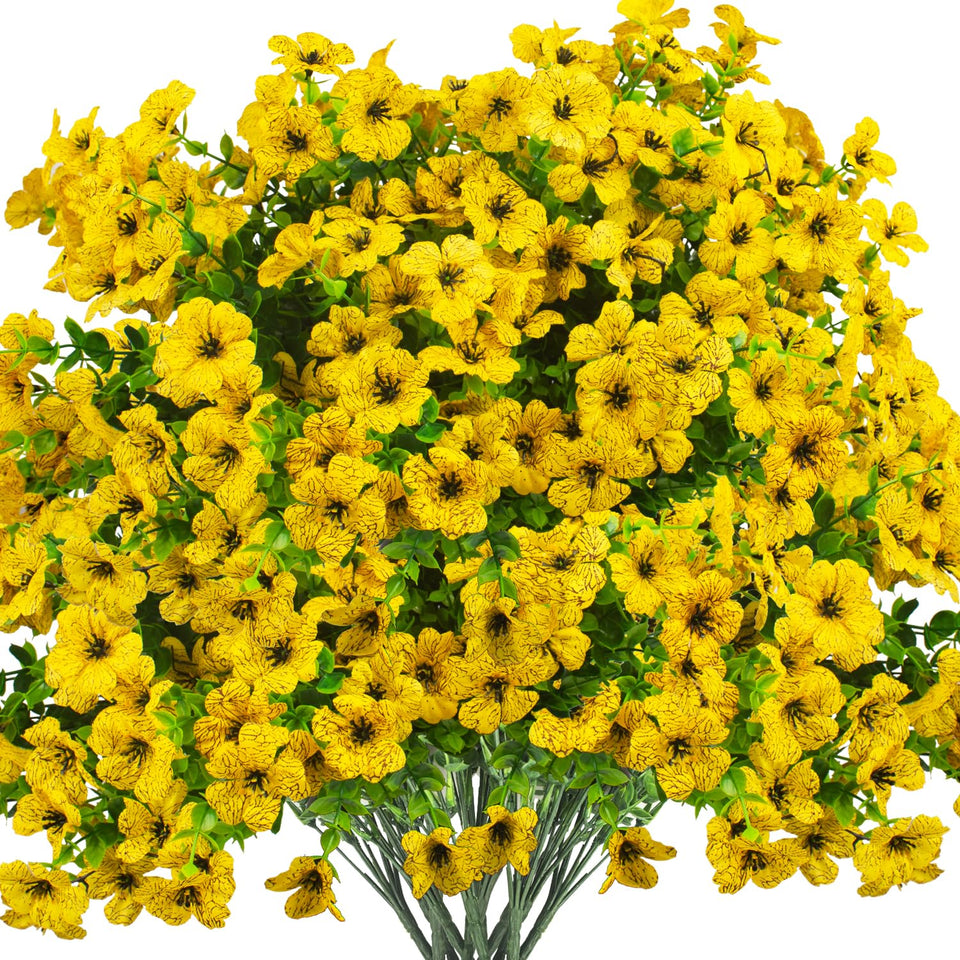 Grunyia yellow outdoor daisy bundle for porch décor, UV resistant