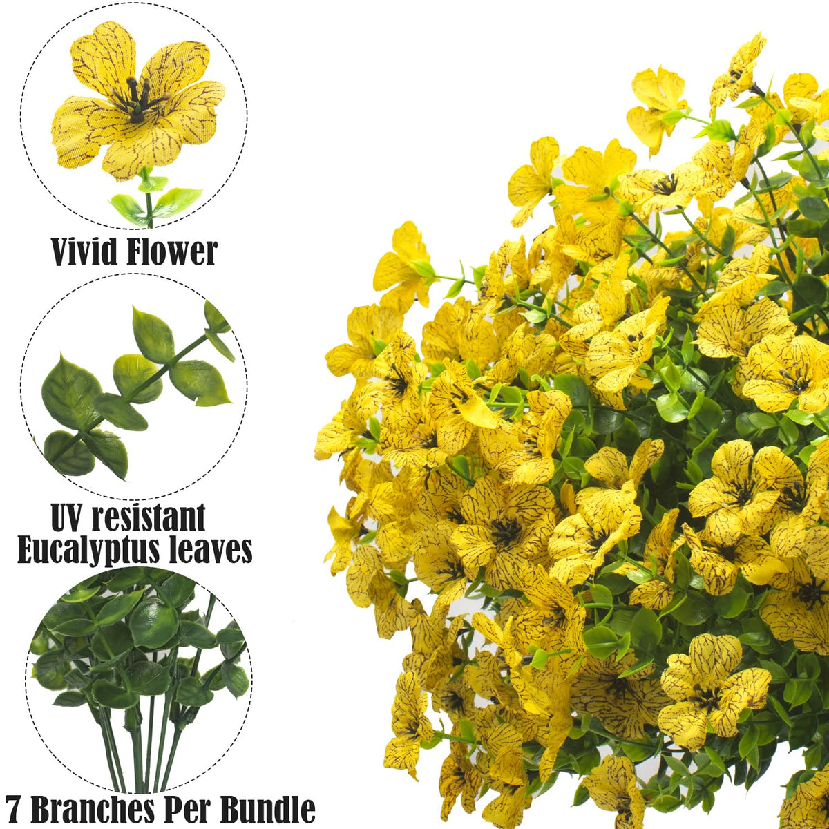 Grunyia outdoor yellow daisy bundle for garden planters