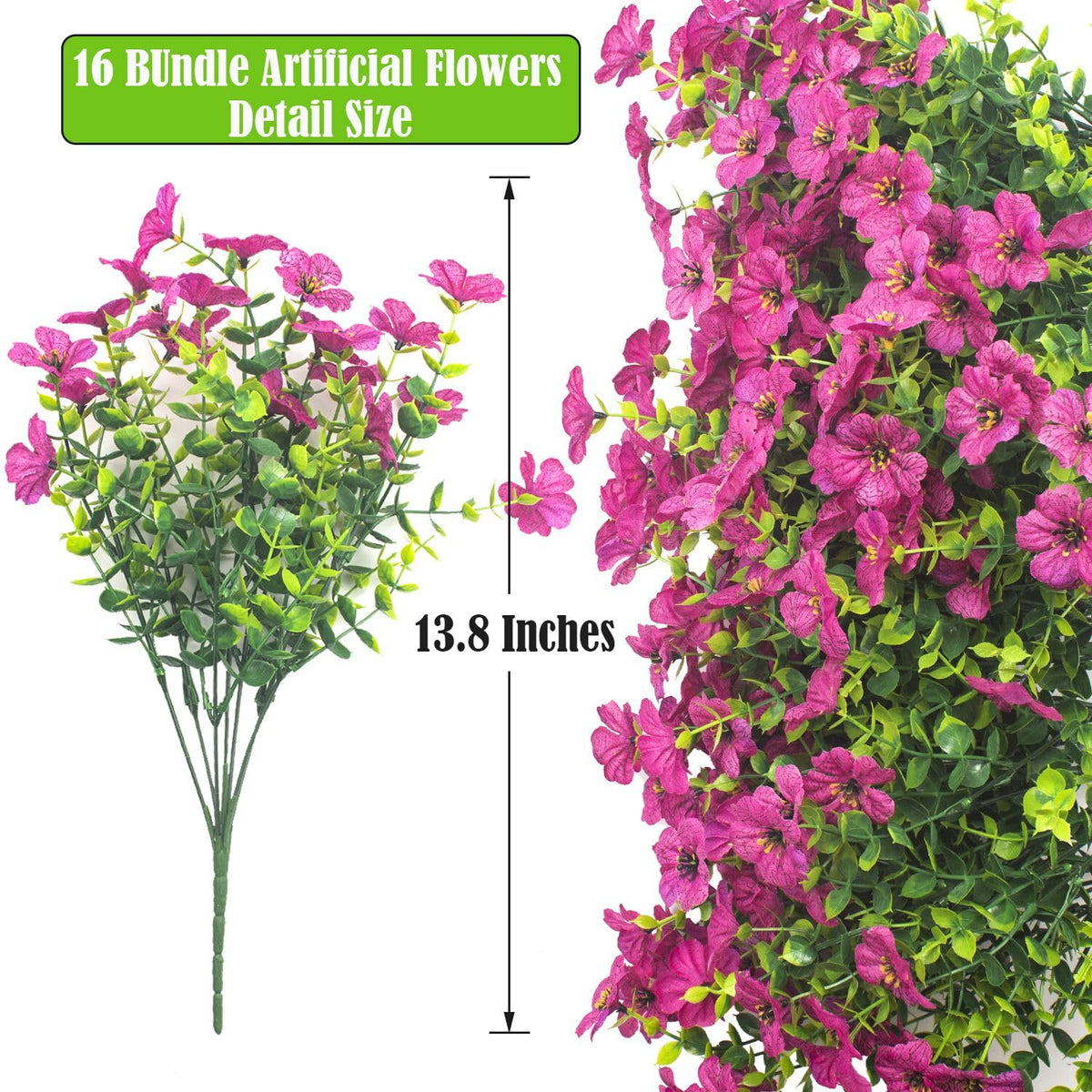 Grunyia artificial daisy silk flowers porch offer realistic look with easy upkeep.