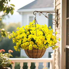 Grunyia dense yellow flower heads with realistic leaves for year-round display