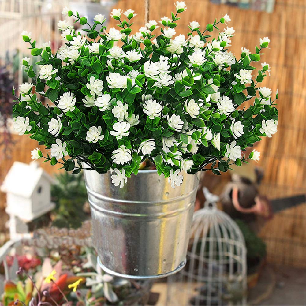 Grunyia UV-resistant faux plants preventing fading on balconies and sunny decks