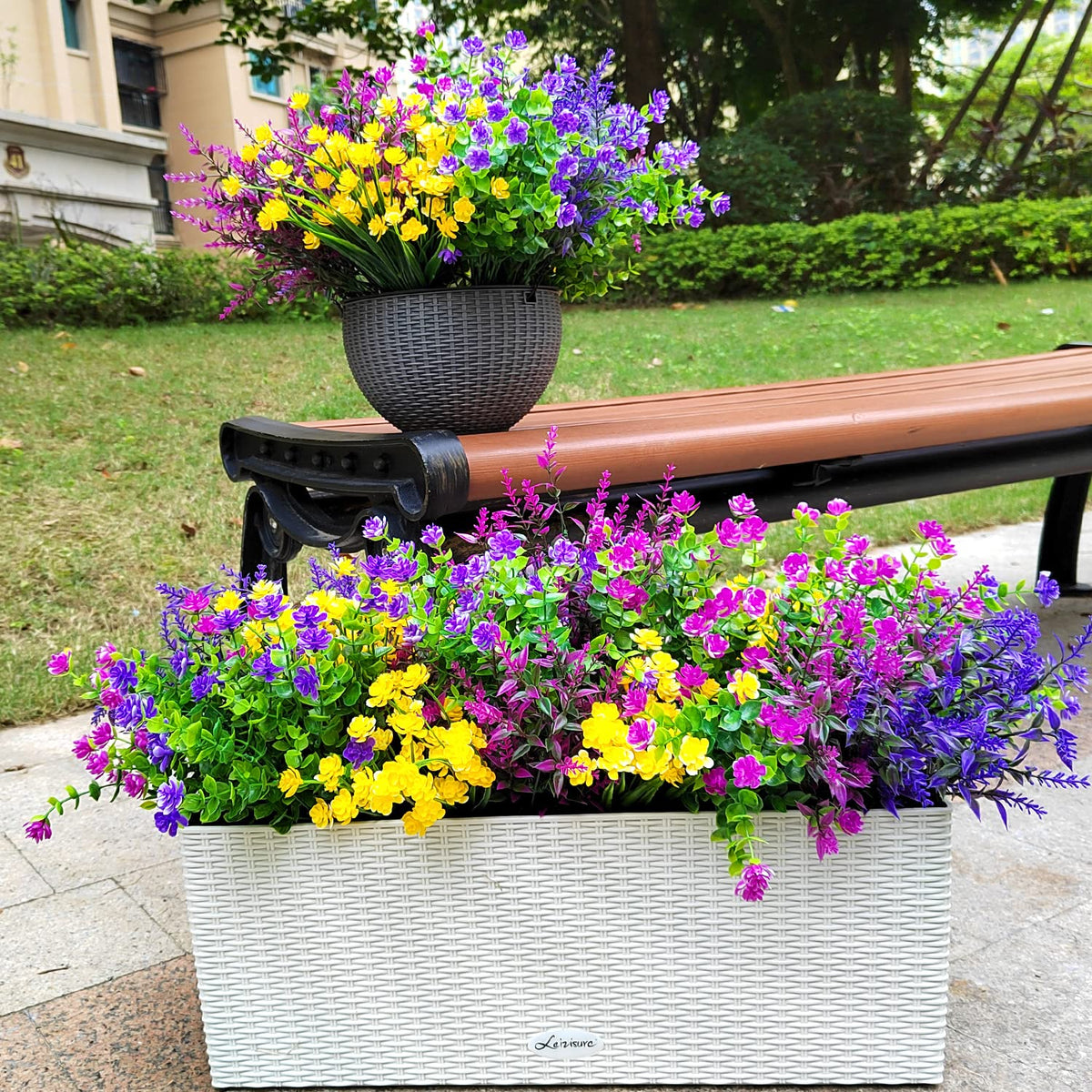 Grunyia greenery with durable leaves adding natural texture to porches.