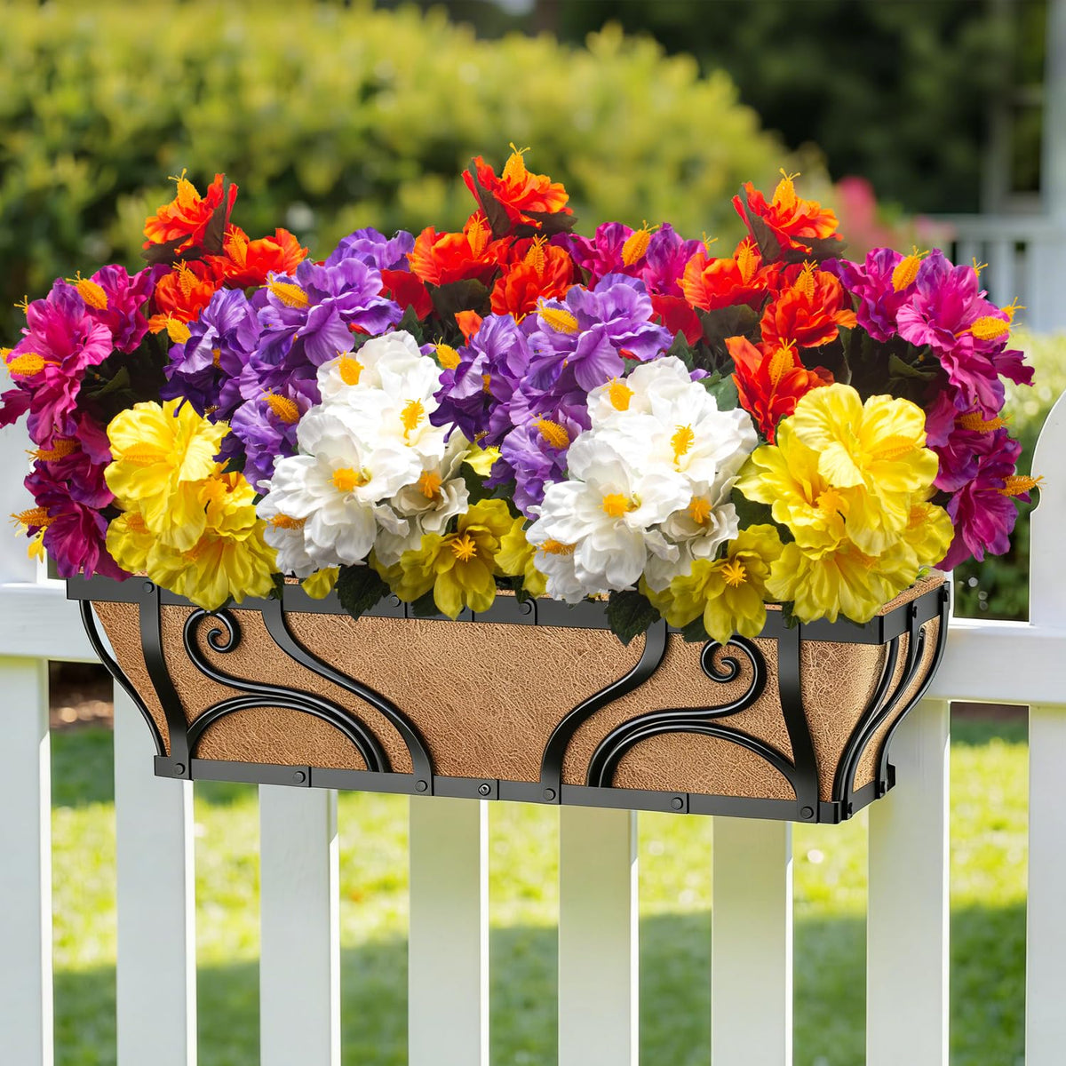 Grunyia hibiscus porch decor with flexible stems for easy arranging