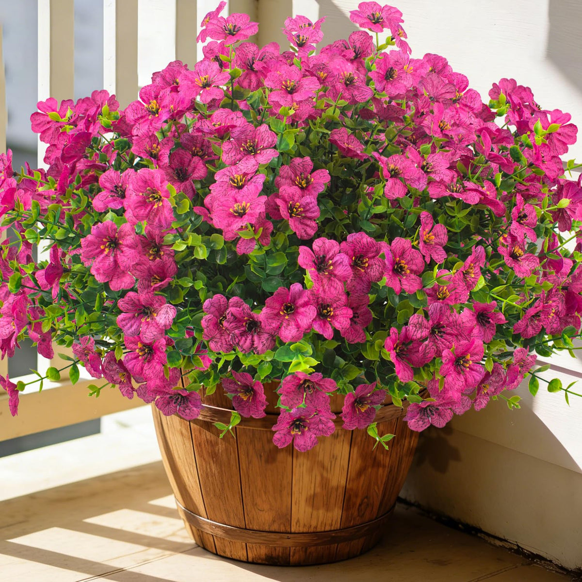 Grunyia rose-red outdoor flower bundles closeup showing vibrant color and textured petals.