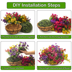Grunyia outdoor porch hanging basket used as decorative porch decor