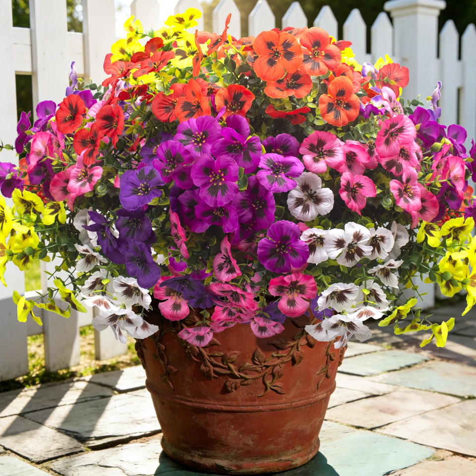 Grunyia pansies outdoor bundles add color to any entrance with low-maintenance charm.