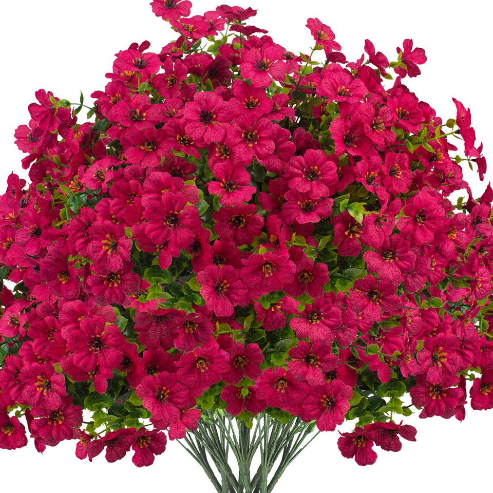 Grunyia rose-red daisy outdoor bundle 1, realistic look for porch decor