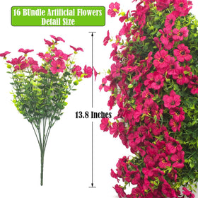 Grunyia rose-red daisy outdoor bundle 2, UV resistant color stays vibrant