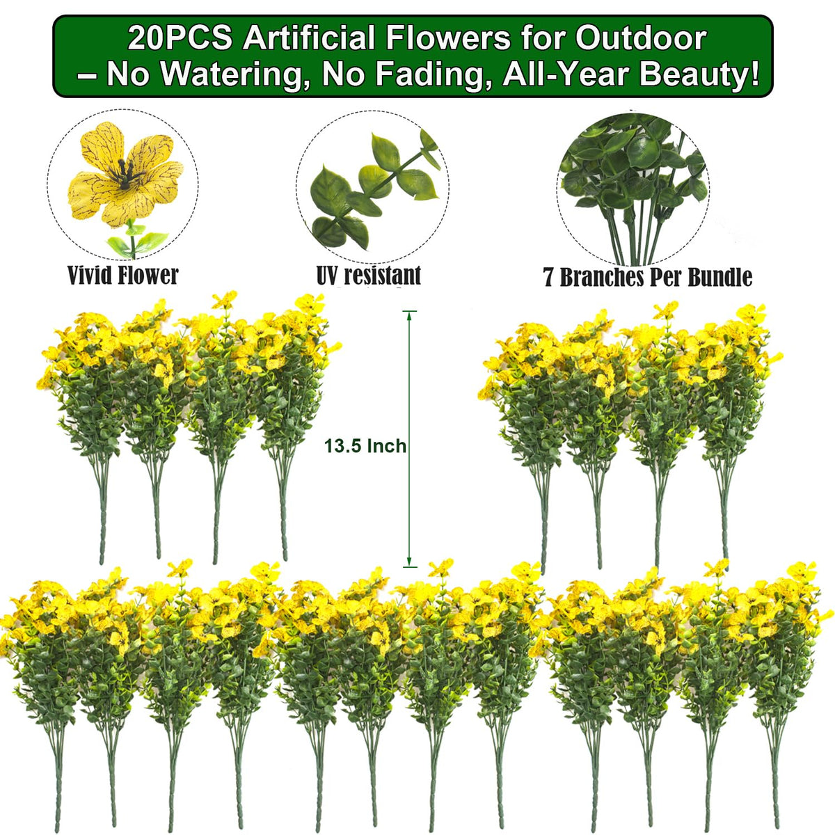 Grunyia UV-resistant flowers stay vibrant in planters outdoors