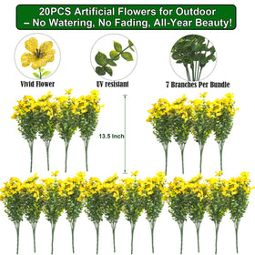 Grunyia UV-resistant flowers stay vibrant in planters outdoors