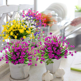 Grunyia UV-resistant plastic plants that stay vivid in sunlight.