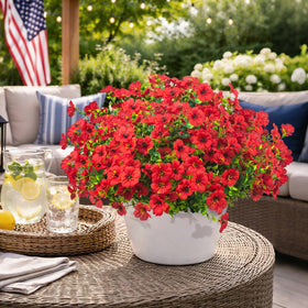 Grunyia weatherproof artificial plants withstand rain and sun.