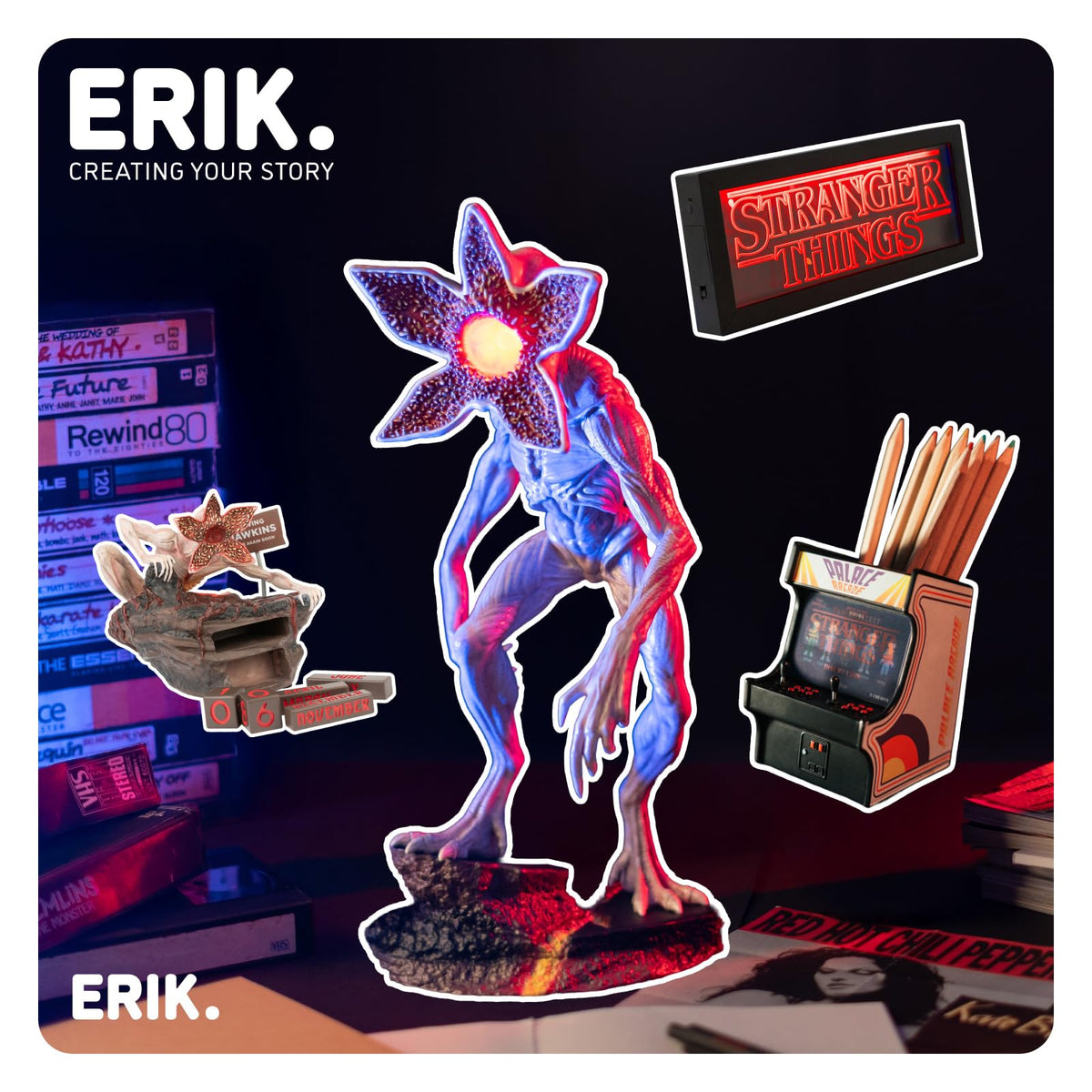 Grupo Erik Demogorgon lamp durable PVC figure for desk display.