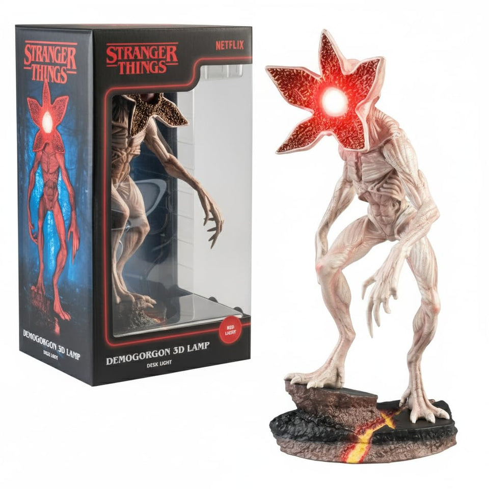 Grupo Erik Stranger Things Demogorgon lamp front view for ambient room decor.